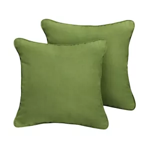 Cilantro Green Indoor/Outdoor Pillows, Set of 2, Corded Sunbrella - Picture 1 of 4