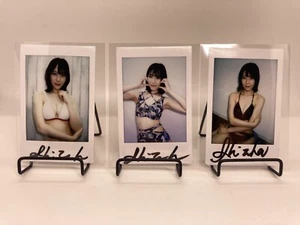 Shizuha Takimoto Cheki Instax Polaroid Photo Autographed Signed Set of 3 No.2 - Picture 1 of 1
