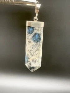 49 Carats K2 Nite (Granite With Azurite) Pendent With Silver. - Picture 1 of 5