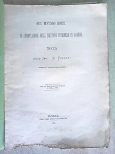 Sul metodo Zoppi di cementazione delle soluzioni cuprifere in Agordo 1876 - Picture 1 of 3
