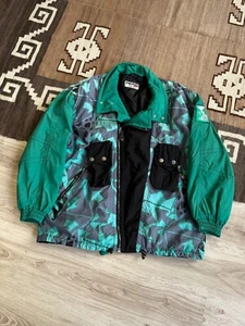 HEAD Gore Tex Vintage 80s Ski Winter Acid Pattern Jacket Size L - Picture 1 of 4