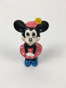 Minnie Mouse Porcelain Figurine Walt Disney Japan Vintage 4.5" - Picture 1 of 4