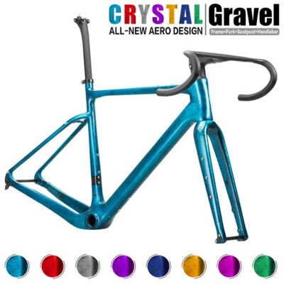 AIRWOLF Carbon Gravel Fahrradrahmen Straßenrennrad Reisen Fahrräder 700*45c - Bild 1 von 4
