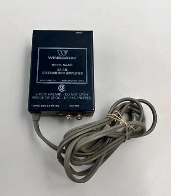Vintage Winegard Distribution Amplifier Model 82 Channel DA-803 - Image 1 of 4