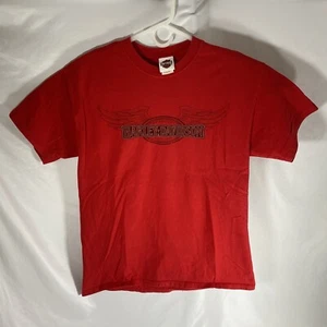 T-Shirt Harley Davidson Größe Large York PA Motorräder rot kurzärmelig - Bild 1 von 7