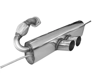 Fox Sportauspuff smart fortwo 451 Brabus Heckschürze 2x80mm Doppelrohr ab 10/10 - Afbeelding 1 van 4