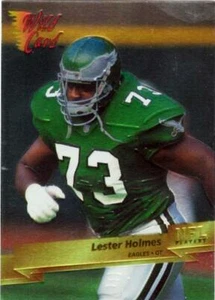 1993 WILD CARD NFL FOOTBALL CHROME CARD LESTER HOLMES PHILADELPHIA EAGLES #227 - Picture 1 of 2