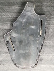 Vintage SAFARILAND 45 Auto Holster 28 Black Leather Right Hand Service Monrovia - Picture 1 of 6