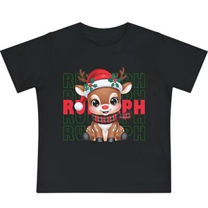 Baby Christmas T-Shirt – Rudolph the Red-Nosed Outfit for Infants and Toddlers - Picture 1 of 16