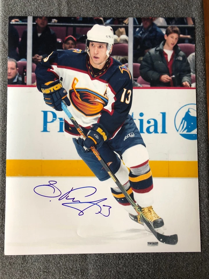 Viacheslav Slava Kozlov Firmado Atlanta Thrashers 16x20 Timeless Legends Certificado de Autenticidad Foto 1 de 1