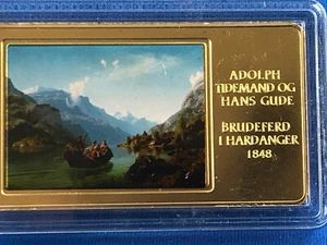 Niue 2 dollars Bridal Procession on the Hardangerfjord brass coin 2016 - RARE - Picture 1 of 4