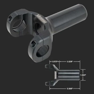 Strange U1677 2 piezas yugo de transmisión para GM 27 spline trabajo severo cromo moly NUEVO Foto 1 de 3