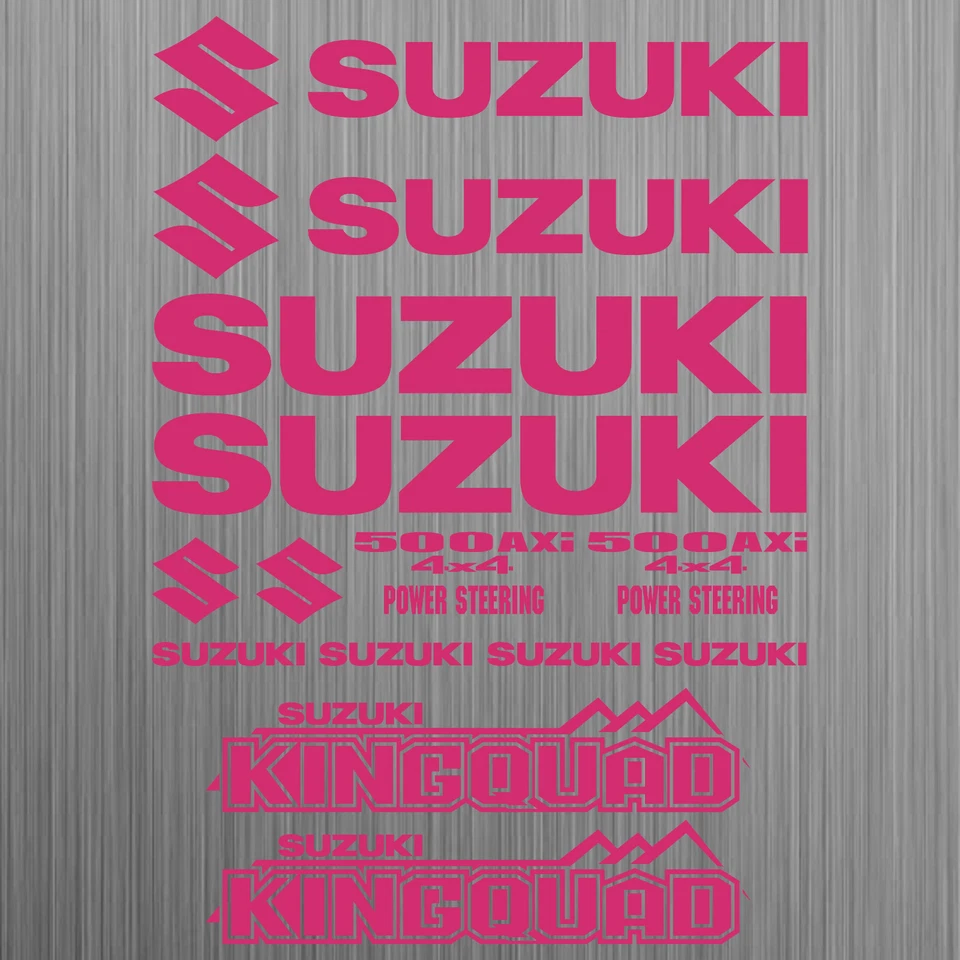 SUZUKI KINGQUAD 500 AXi sticker quad ATV 14 Pieces Foto 1 de 1