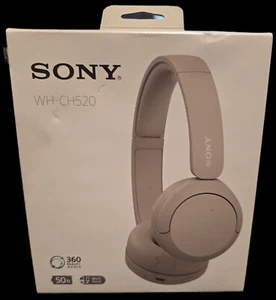 Sony WH-CH520 Over Ear Wireless Bluetooth Headphones Beige - WHCH520C.CE7 Beige - Picture 1 of 5