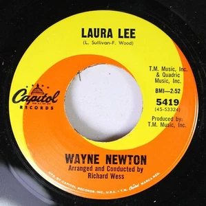 Soul Unplayed 45 Wayne Newton - Laura Lee / I'Ll Be With You In Apple Blossom Ti - Picture 1 of 2