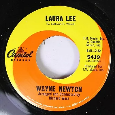 Soul Unplayed 45 Wayne Newton - Laura Lee / I'Ll Be With You In Apple Blossom Ti - Image 1 of 2