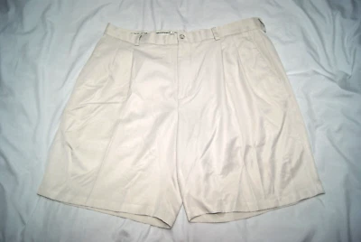 shorts de golfe oxford masculino 36 costura interna 8 super seco plissado branco - Imagem 1 de 4