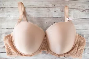 Victoria's Secret 40C *DREAM ANGELS* SUJETADOR DEMI LISO LIGERAMENTE FORRADO *Praliné* - Imagen 1 de 5