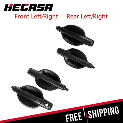 Outside Exterior Door Handle Black Textured For 2004-2011 Mitsubishi Endeavor - Изображение 1 из 4