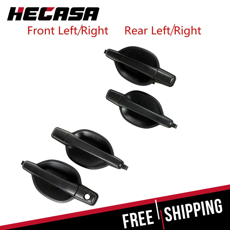 Outside Exterior Door Handle Black Textured For 2004-2011 Mitsubishi Endeavor - Image 1 of 4