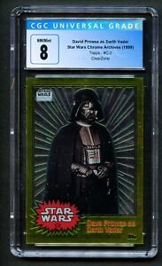David Prowse as Darth Vader Star Wars Chrome Archives Topps 1999 ClearZone CGC 8
