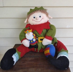 Vtg Home Interiors ELF Draft Dodger Plush Door Porch Sitter 35" Christmas. NW - Picture 1 of 9