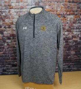 Under Armour Boston Bruins NHL Half Zip Pullover Shirt Jacket Mens L Large - Picture 1 of 10
