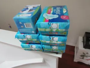 Always Maxi Size 2 Long Super Flexi Wings 32 Pads Lot of 5 Plus Box Flex Foam - Picture 1 of 6