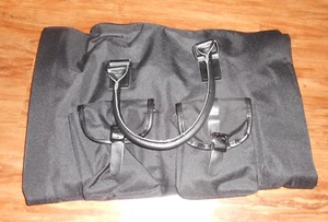 Black Garment Folding Bag w/Handle Travel with 8 pockets - Picture 1 of 6
