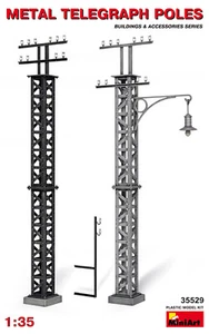 MiniArt 1/35 35529 WWII Metal Telegraph Poles (Buildings & Accessories) - Picture 1 of 2