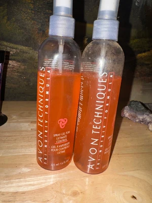 Avon Techniques Spray Gel para Ultimate Control Lote de (2) 7.6 fl oz.  NOS NOS Foto 1 de 2