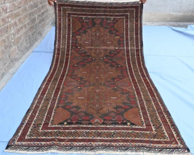 Alfombra Afghan Baluchi hecha a mano. Alfombra vintage única. Foto 1 de 4