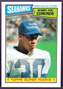 1987 Topps Bobby Joe Edmonds RC Seattle Seahawks #176 SR, RC - Imagen 1 de 2