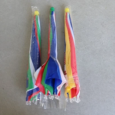 Umbrella Colorful Hat Outdoor Fishing Golf Camping Beach Hat Adjustable Set Of 3 - Image 1 of 2