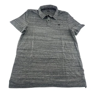 Rock & Republic Shirt Mens Medium Dark Gray Polo Short Sleeve Golf Work Casual - Picture 1 of 5