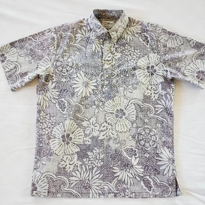 Reyn Spooner Vintage Hawaiian Shirt Mens Size M Relaxed Fit Half Button Down - Image 1 of 4
