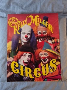 1988 Vtg KELLY MILLER CIRCUS Souvenir Program & Fold Out Poster - Picture 1 of 5