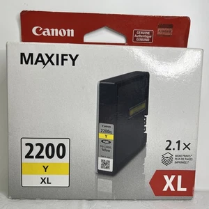 Tanque de tinta amarillo genuino Canon 2200 XL para impresoras serie MAXIFY - PGI-2200XL Y - Imagen 1 de 5