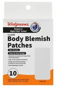 Je 3: Walgreens Körperunreinheiten/Nasenunreinheiten Akne Pflaster - Vergleich zu Mighty Patch - Bild 1 von 4