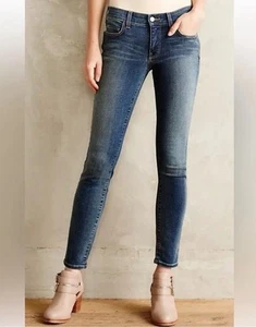 Anthropologie Pilcro Womens 28x29 Serif Mid-Rise Skinny Stretch Jeans Dark Wash - Picture 1 of 15