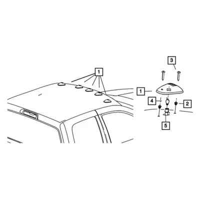 For Ram 2500 2019 Mopar 68362179AD Clearance Light Assembly - Image 1 of 3