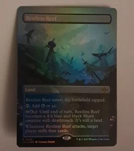 Restless Reef Borderless FOIL NM/M Magic the Gathering Caverns Of Ixalan LCI MTG - Bild 1 von 2