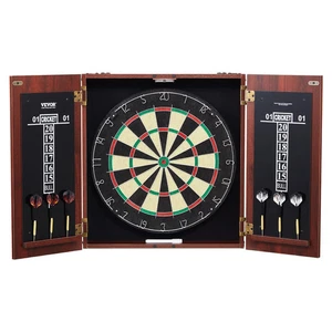 Dartboard and Cabinet Set, Ready-to-Play Bundle Official Size Dartboard Cabinet, - Picture 1 of 2