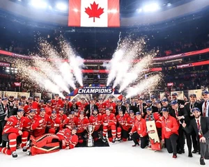 Team Canada 4 Nations Face-Off 2025 Champions 8x10 NHL Hockey Photo - Picture 1 of 1
