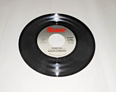 BURTON CUMMINGS - BURCH MAGIC/STAND TALL - 45 RPM SINGLE - PORTRAIT LABEL - EX! - Image 1 of 4