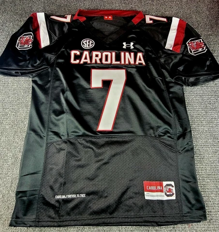 south carolina gamecocks Spencer Rattler Black Home Medium football Jersey new Cover