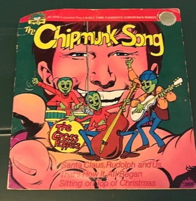 Peter Pan Records The Grasshoppers Sing The Chipmunk Song And More 45 RPM Vinyl - Image 1 of 4