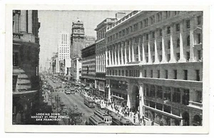 Mercado de postales de San Francisco California autobuses callejeros tiendas sin usar - Imagen 1 de 2