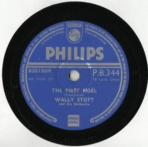 WALLY STOTT & HIS ORCHESTRA CHRISTMAS 78 - THE FIRST NOEL - GOOD KING WENCESLAS - Imagen 1 de 3