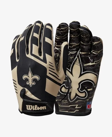 New Orleans Saints NFL Stretch Fit Receiver Football Gloves Cover
